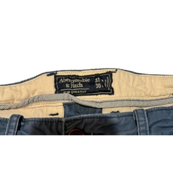 ABERCROMBIE & FITCH SLIM STRAIGHT PANTS SIZE W31 L30 | A1 - Picture 4 of 6